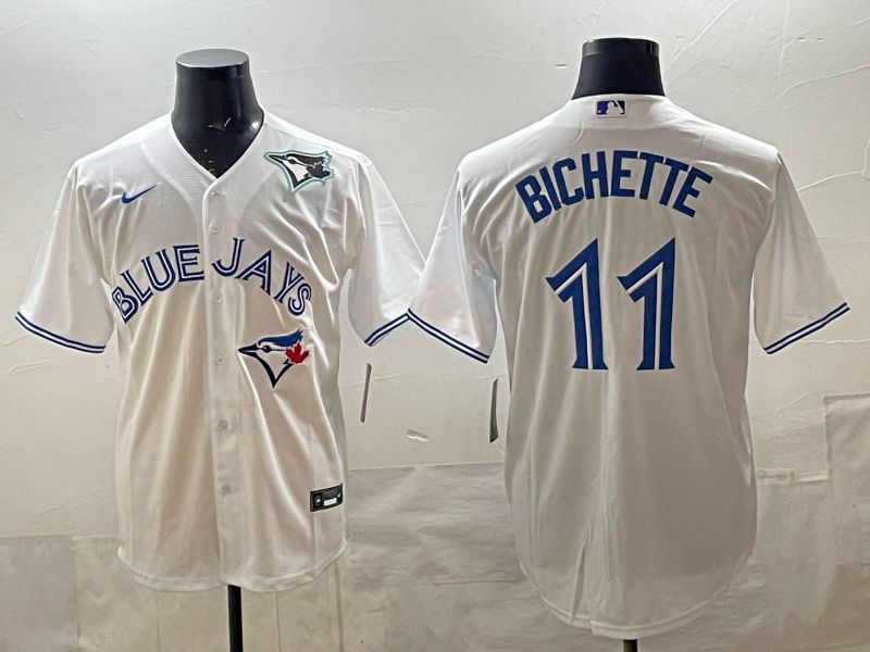 Men 2025 Toronto Blue Jays #11 Bichette White Game Nike MLB Jersey style 04->toronto blue jays->MLB Jersey